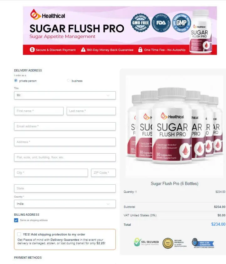 Sugar Flush Pro-Secure-Checkout